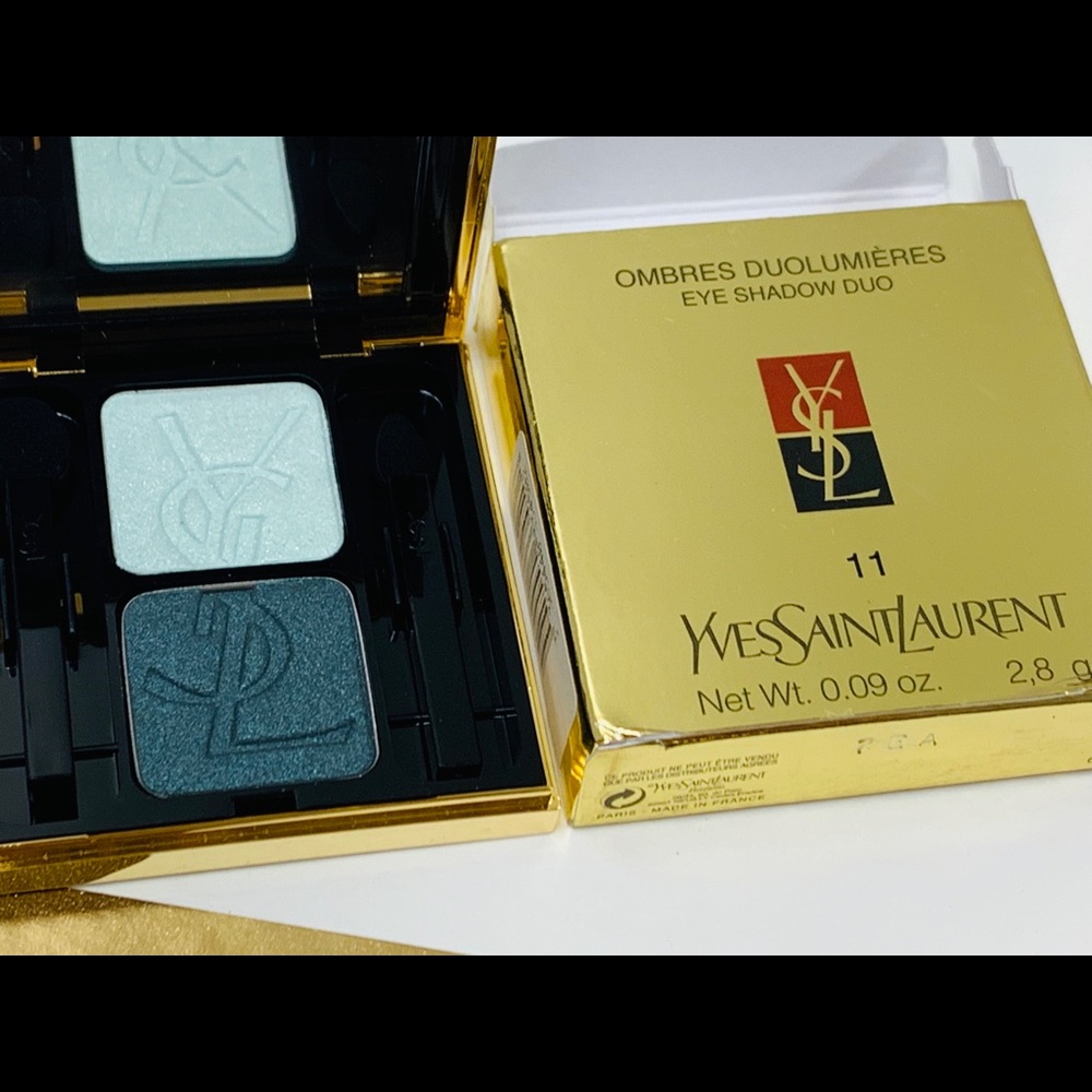 YSL eye shadows duo Lime Vert
